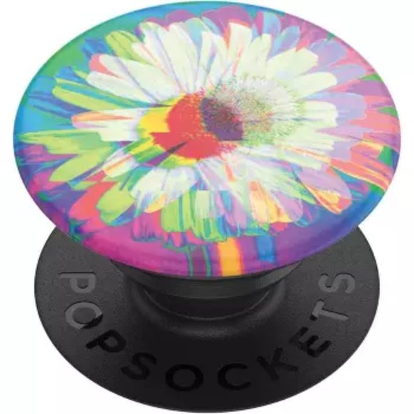 PopSocket Stylish PopGrip PopTop Cell Phone Joy Grip & Stand Frenetic Flower NWT - Picture 3 of 7